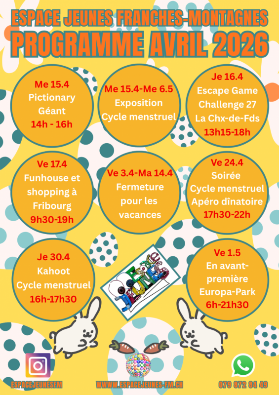 EJFM Programme avril 2026